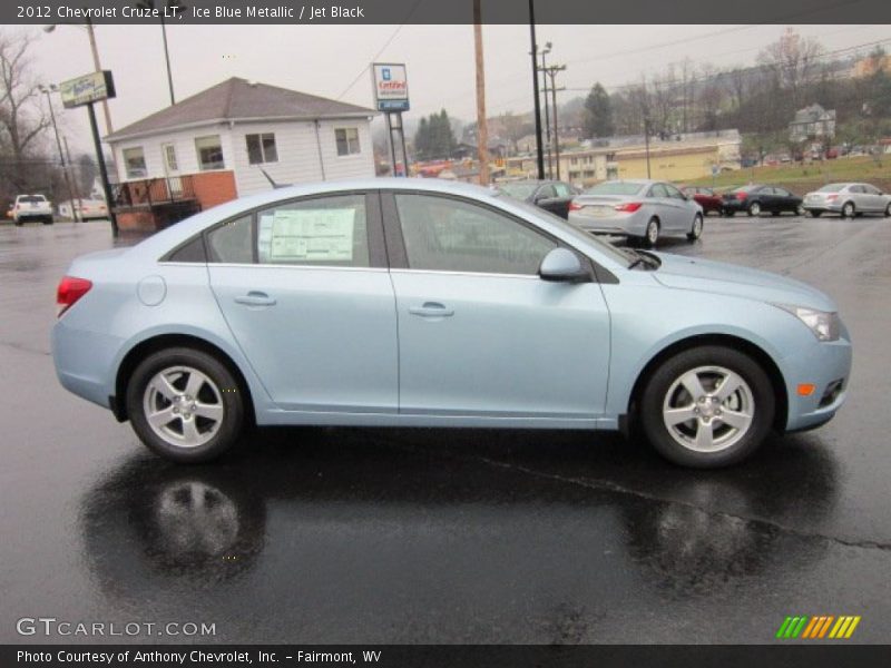 Ice Blue Metallic / Jet Black 2012 Chevrolet Cruze LT