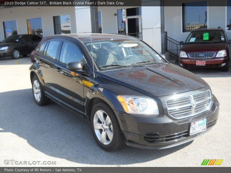Brilliant Black Crystal Pearl / Dark Slate Gray 2010 Dodge Caliber SXT