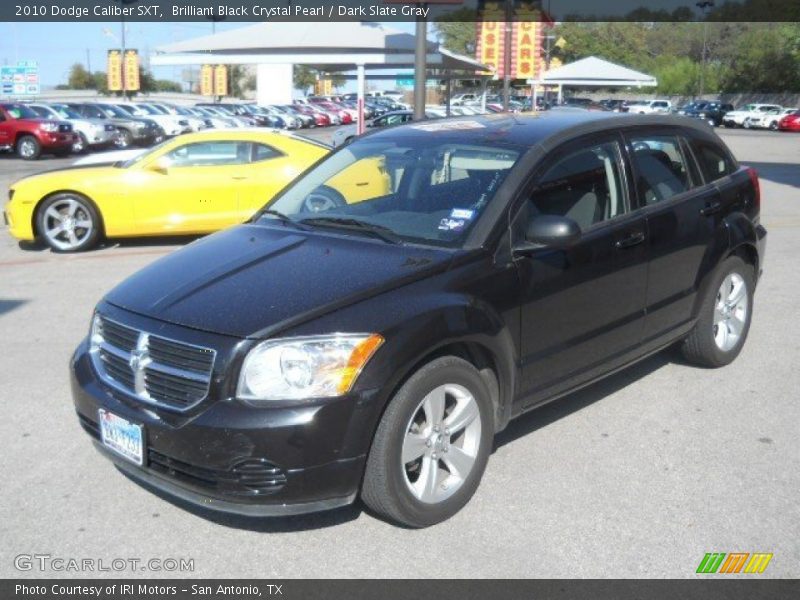 Brilliant Black Crystal Pearl / Dark Slate Gray 2010 Dodge Caliber SXT