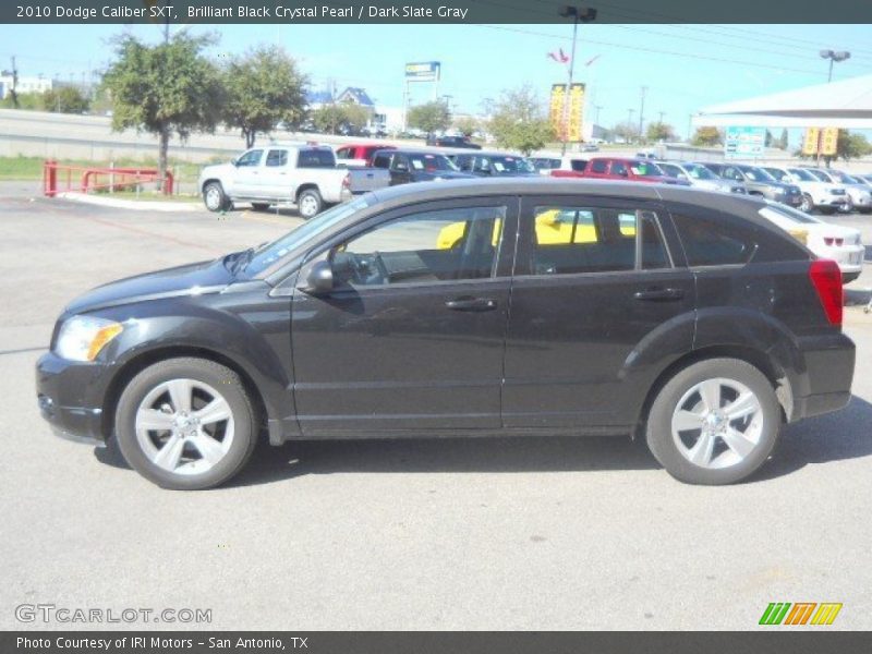 Brilliant Black Crystal Pearl / Dark Slate Gray 2010 Dodge Caliber SXT
