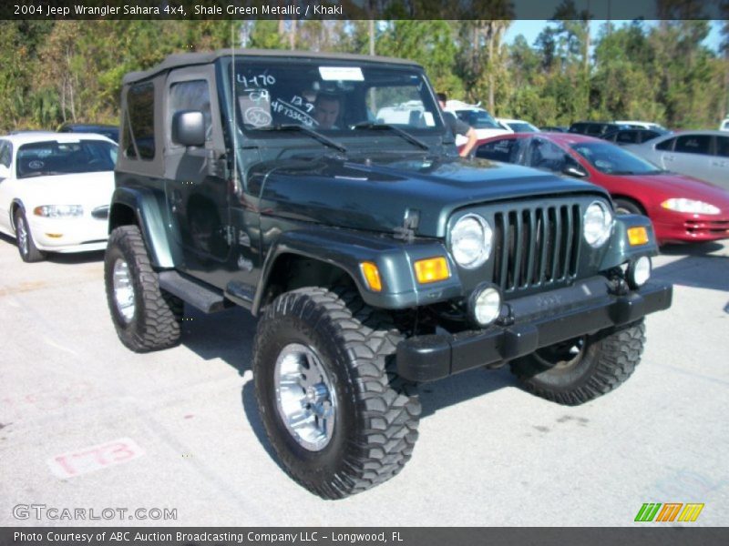 Shale Green Metallic / Khaki 2004 Jeep Wrangler Sahara 4x4