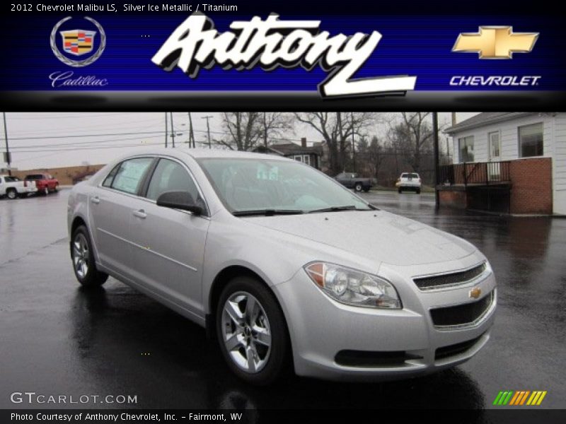 Silver Ice Metallic / Titanium 2012 Chevrolet Malibu LS
