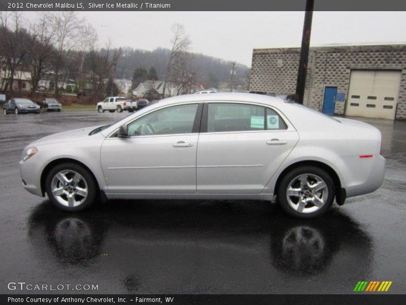 Silver Ice Metallic / Titanium 2012 Chevrolet Malibu LS