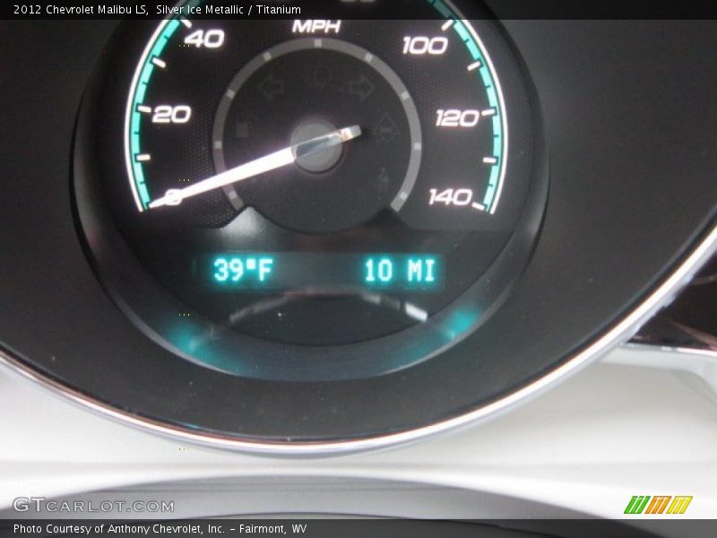 Silver Ice Metallic / Titanium 2012 Chevrolet Malibu LS
