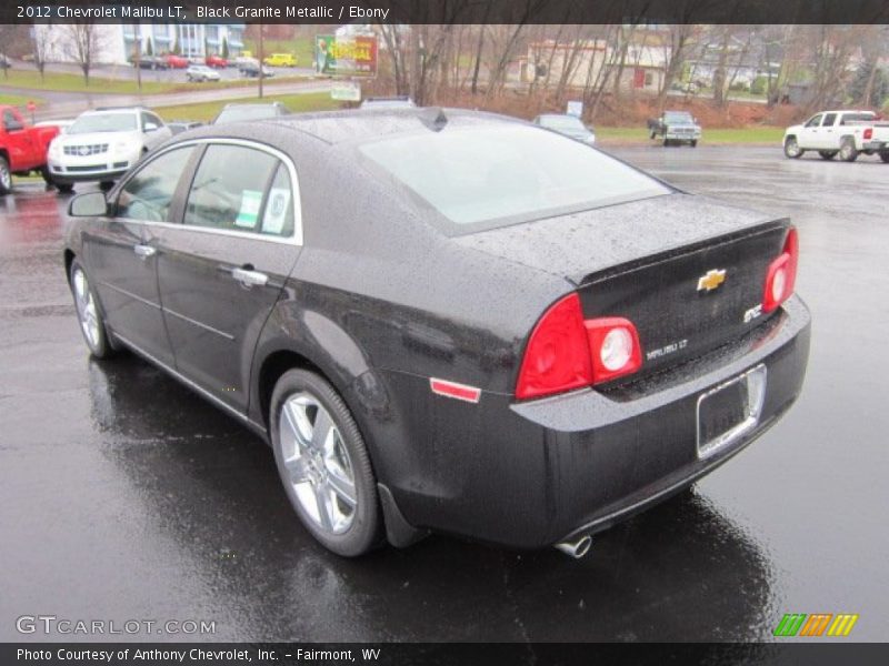 Black Granite Metallic / Ebony 2012 Chevrolet Malibu LT