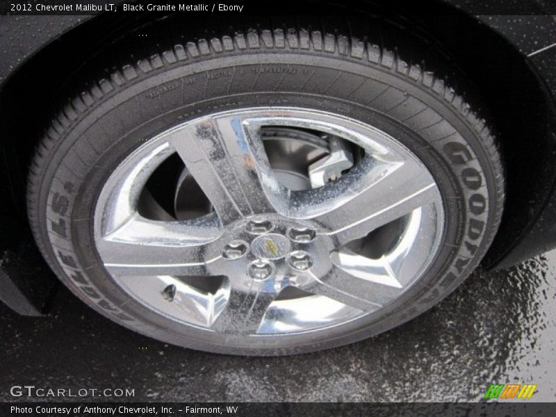 Black Granite Metallic / Ebony 2012 Chevrolet Malibu LT
