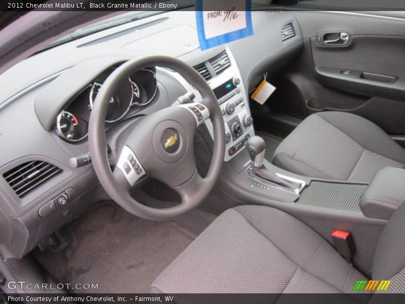 Black Granite Metallic / Ebony 2012 Chevrolet Malibu LT