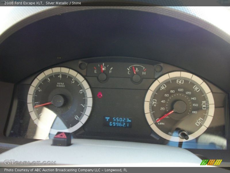 Silver Metallic / Stone 2008 Ford Escape XLT