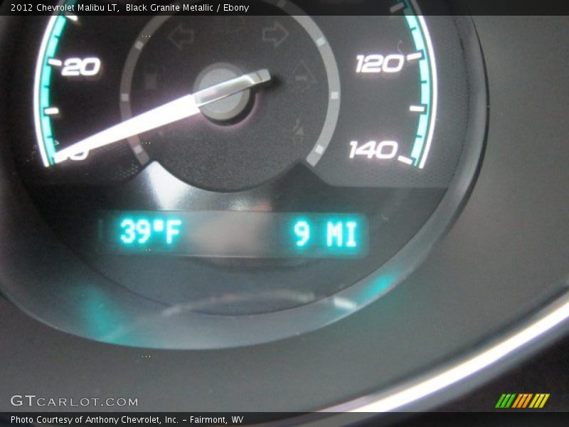 Black Granite Metallic / Ebony 2012 Chevrolet Malibu LT