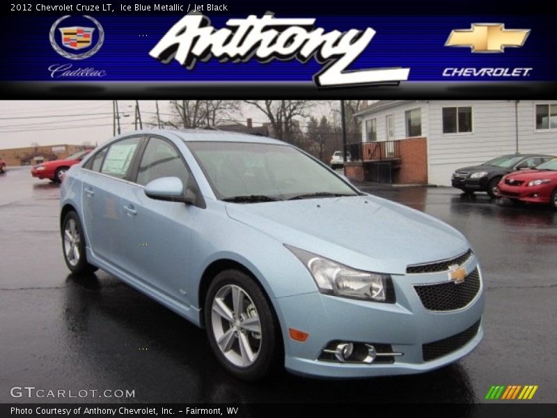 Ice Blue Metallic / Jet Black 2012 Chevrolet Cruze LT