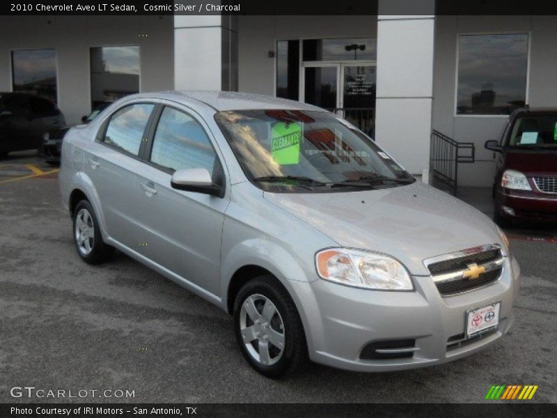 Cosmic Silver / Charcoal 2010 Chevrolet Aveo LT Sedan