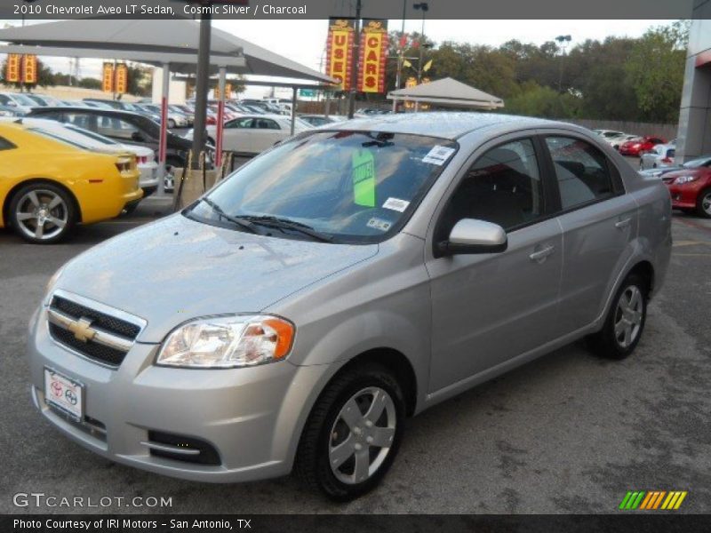 Cosmic Silver / Charcoal 2010 Chevrolet Aveo LT Sedan