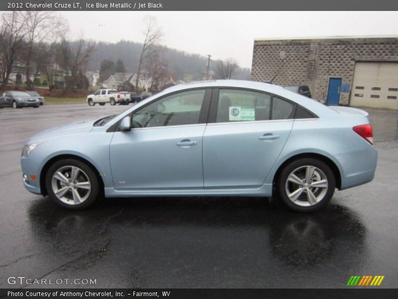 Ice Blue Metallic / Jet Black 2012 Chevrolet Cruze LT