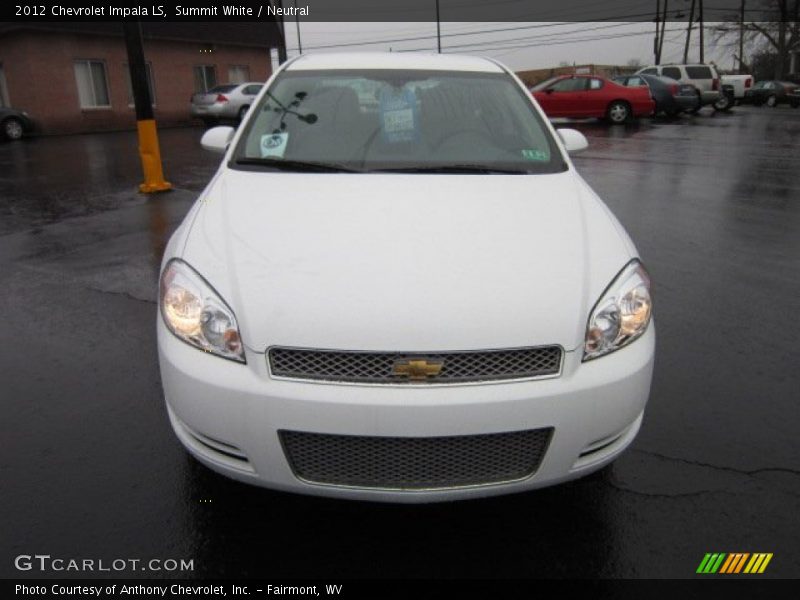 Summit White / Neutral 2012 Chevrolet Impala LS
