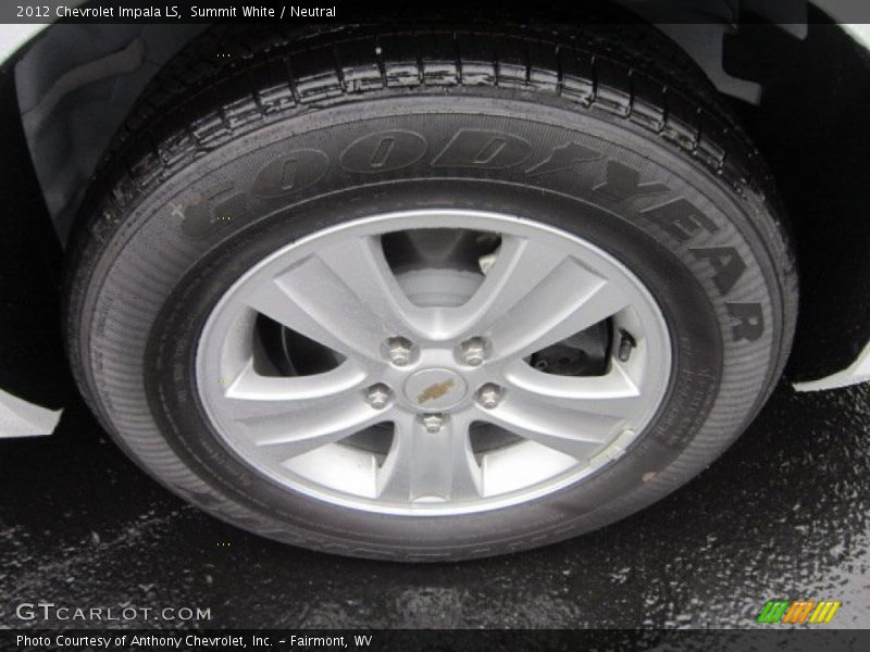 Summit White / Neutral 2012 Chevrolet Impala LS