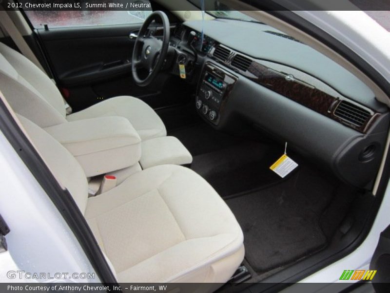 Summit White / Neutral 2012 Chevrolet Impala LS