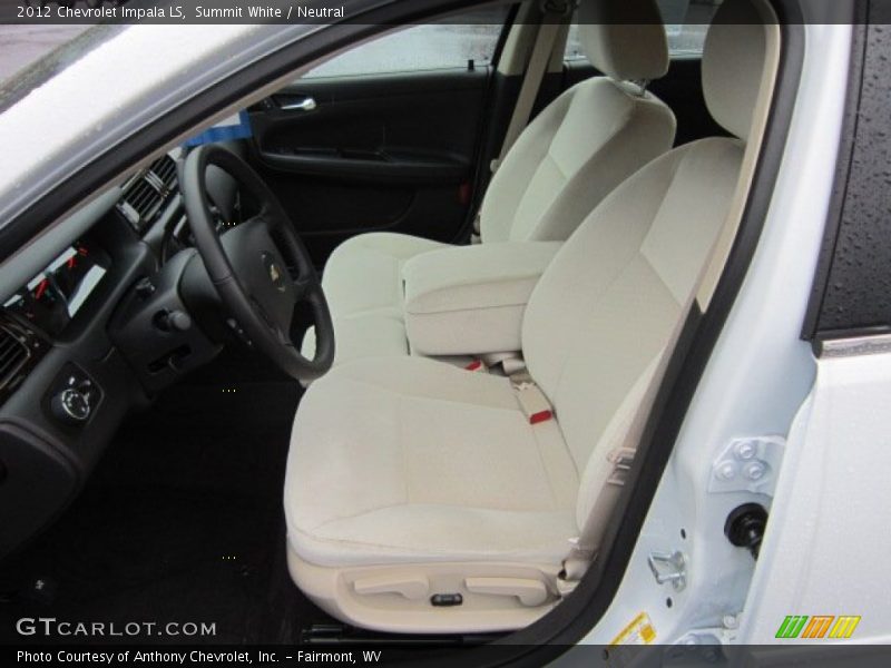 Summit White / Neutral 2012 Chevrolet Impala LS