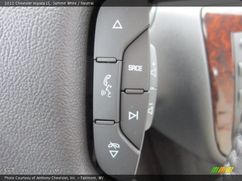 Summit White / Neutral 2012 Chevrolet Impala LS
