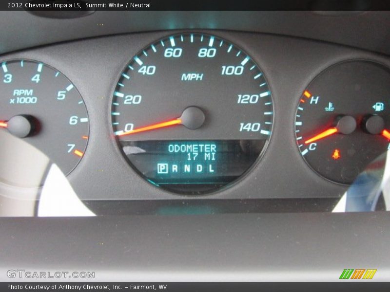 Summit White / Neutral 2012 Chevrolet Impala LS