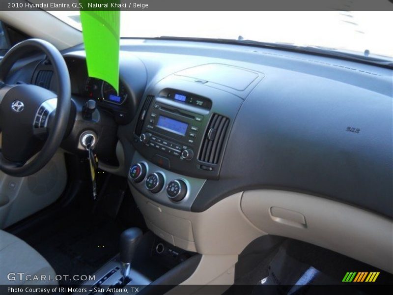 Natural Khaki / Beige 2010 Hyundai Elantra GLS