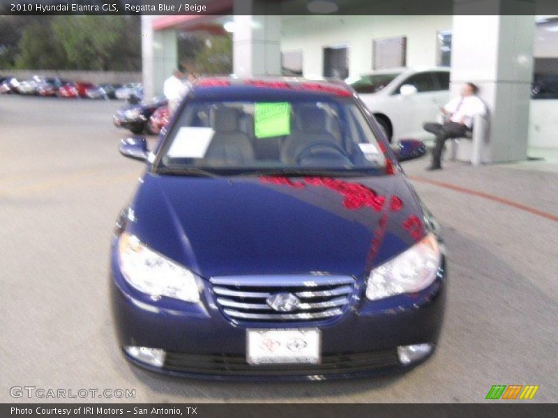 Regatta Blue / Beige 2010 Hyundai Elantra GLS