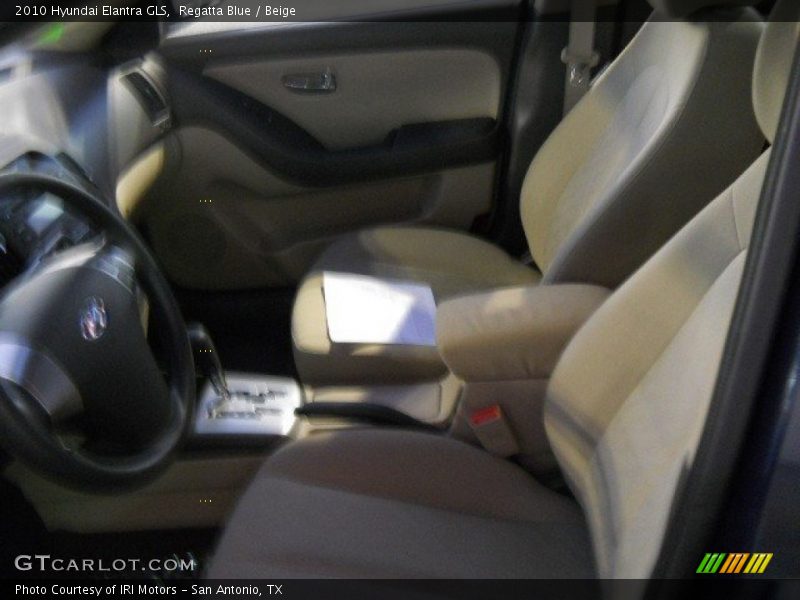 Regatta Blue / Beige 2010 Hyundai Elantra GLS