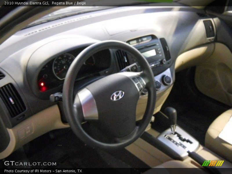 Regatta Blue / Beige 2010 Hyundai Elantra GLS