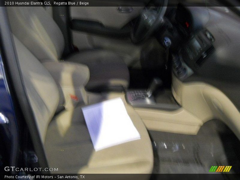 Regatta Blue / Beige 2010 Hyundai Elantra GLS