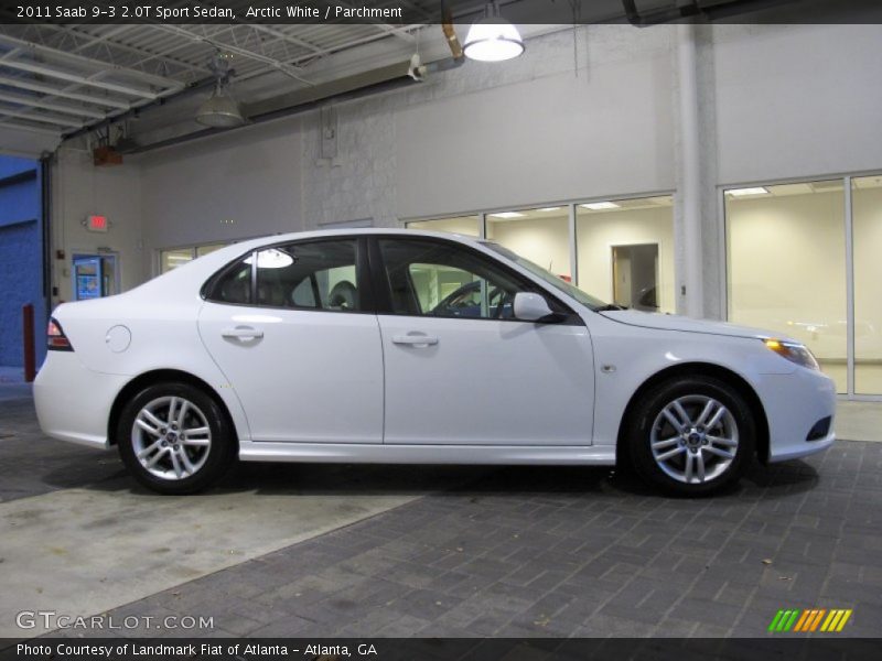 Arctic White / Parchment 2011 Saab 9-3 2.0T Sport Sedan