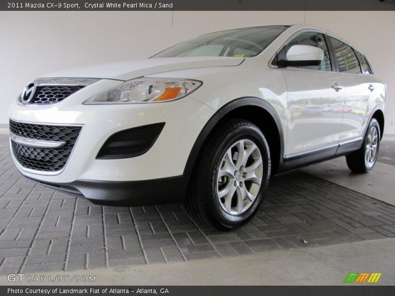 Crystal White Pearl Mica / Sand 2011 Mazda CX-9 Sport