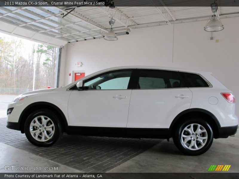 Crystal White Pearl Mica / Sand 2011 Mazda CX-9 Sport