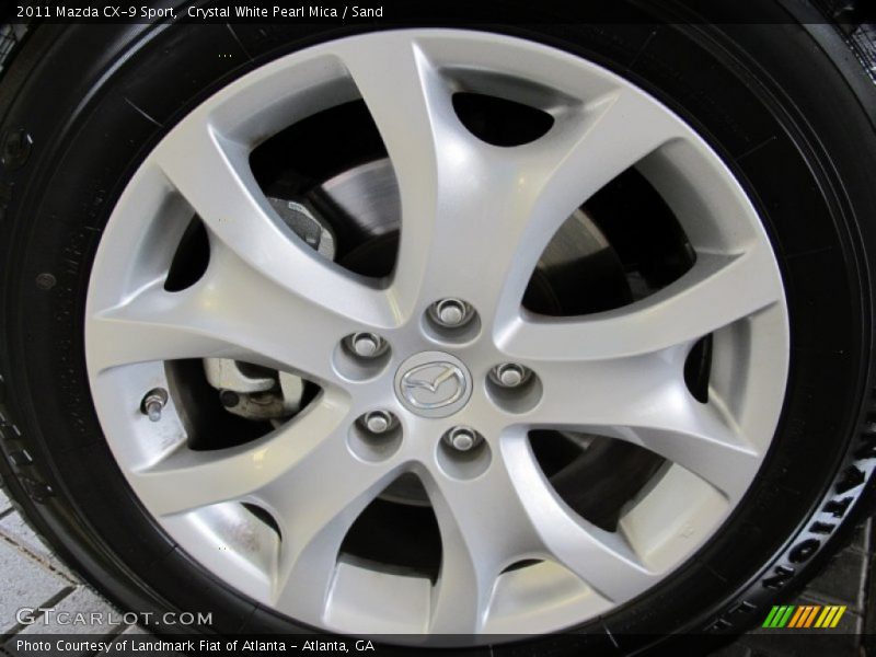 Crystal White Pearl Mica / Sand 2011 Mazda CX-9 Sport