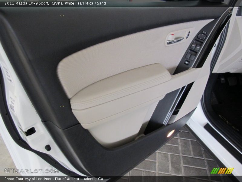 Crystal White Pearl Mica / Sand 2011 Mazda CX-9 Sport
