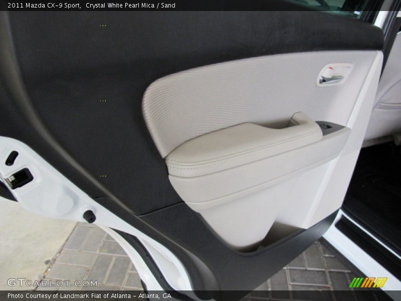 Crystal White Pearl Mica / Sand 2011 Mazda CX-9 Sport