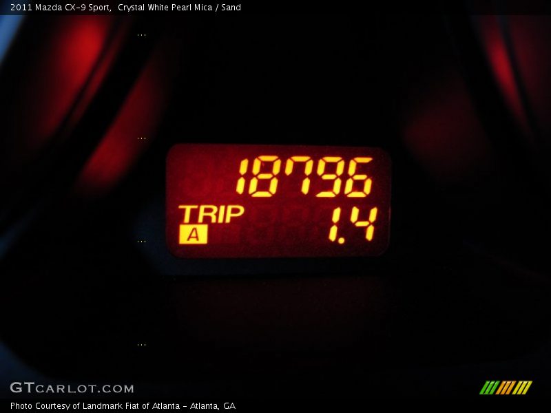 Crystal White Pearl Mica / Sand 2011 Mazda CX-9 Sport