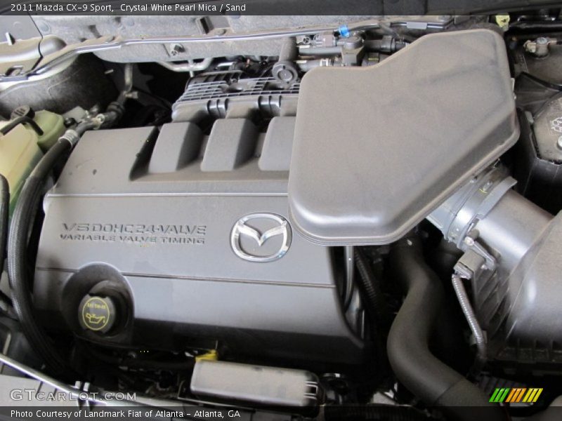 Crystal White Pearl Mica / Sand 2011 Mazda CX-9 Sport