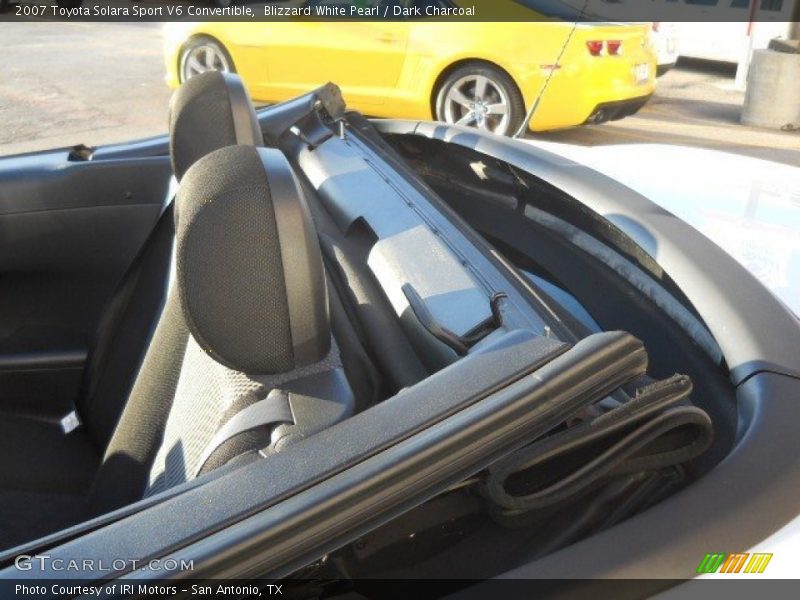 Blizzard White Pearl / Dark Charcoal 2007 Toyota Solara Sport V6 Convertible