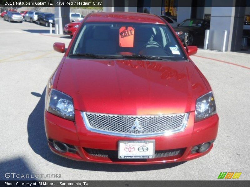 Rave Red / Medium Gray 2011 Mitsubishi Galant FE