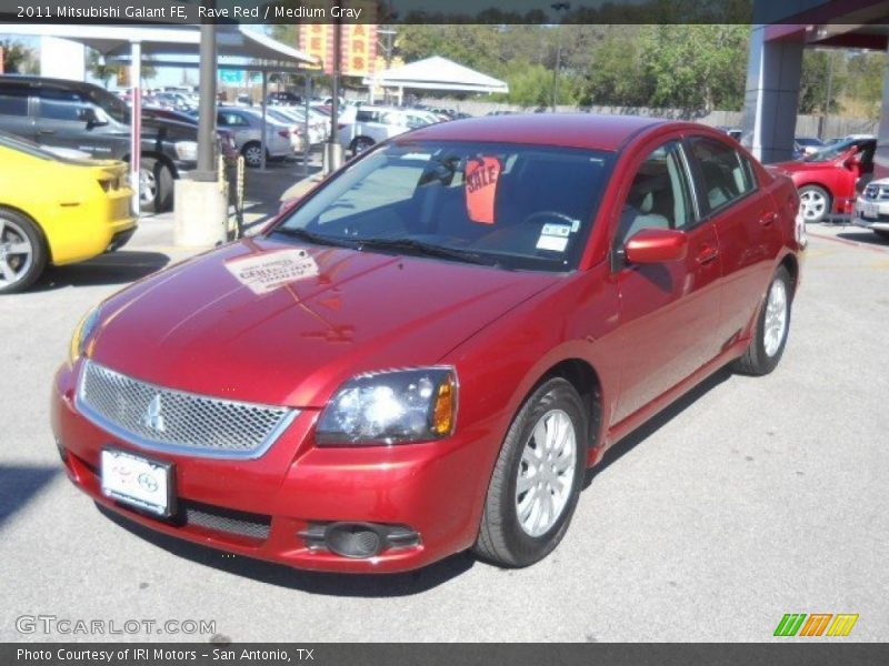 Rave Red / Medium Gray 2011 Mitsubishi Galant FE