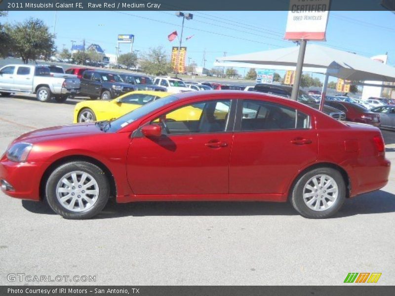 Rave Red / Medium Gray 2011 Mitsubishi Galant FE