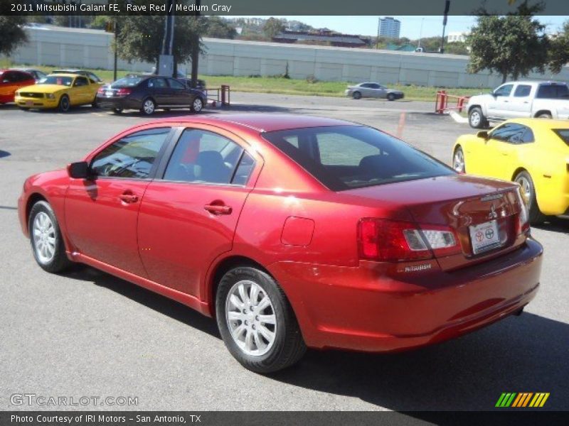 Rave Red / Medium Gray 2011 Mitsubishi Galant FE