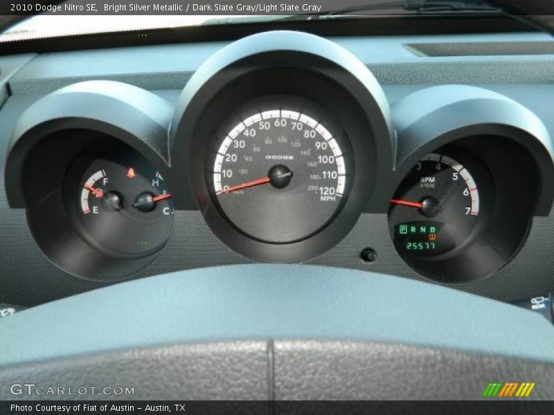 Bright Silver Metallic / Dark Slate Gray/Light Slate Gray 2010 Dodge Nitro SE