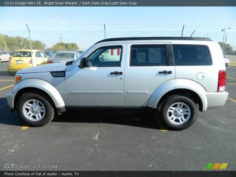 Bright Silver Metallic / Dark Slate Gray/Light Slate Gray 2010 Dodge Nitro SE