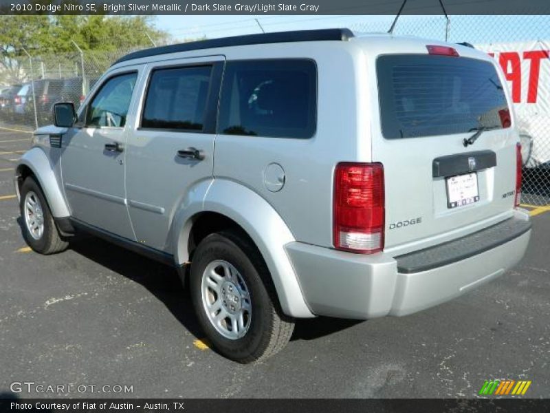 Bright Silver Metallic / Dark Slate Gray/Light Slate Gray 2010 Dodge Nitro SE