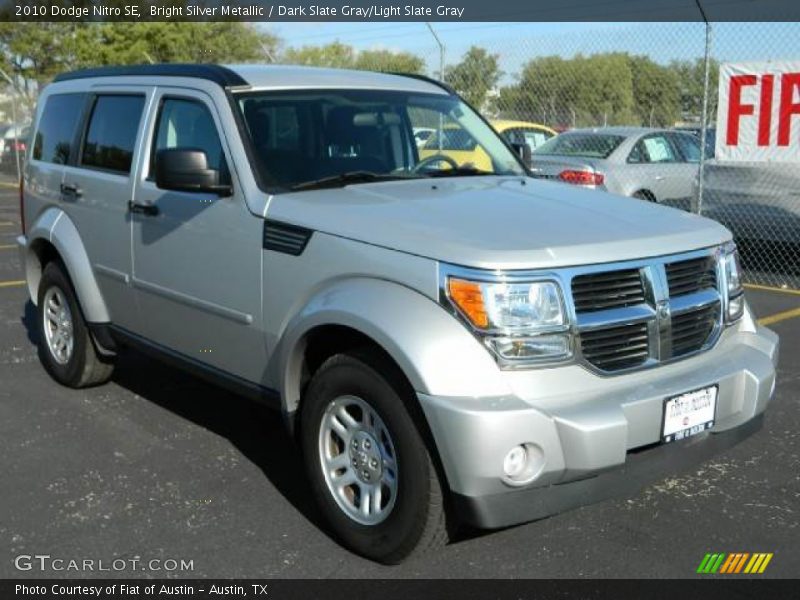 Bright Silver Metallic / Dark Slate Gray/Light Slate Gray 2010 Dodge Nitro SE