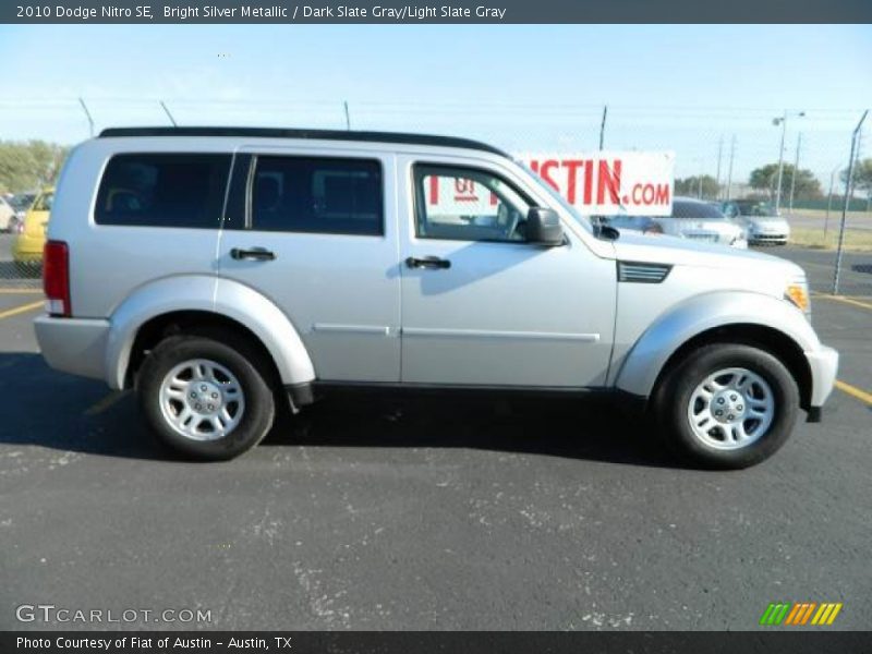 Bright Silver Metallic / Dark Slate Gray/Light Slate Gray 2010 Dodge Nitro SE