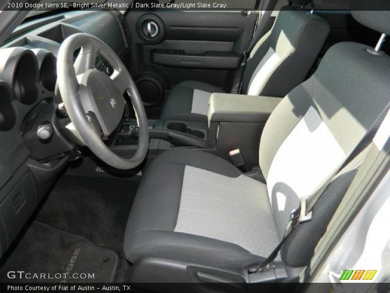 Bright Silver Metallic / Dark Slate Gray/Light Slate Gray 2010 Dodge Nitro SE