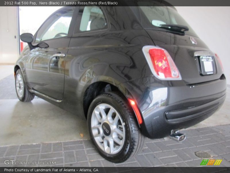 Nero (Black) / Tessuto Rosso/Nero (Red/Black) 2012 Fiat 500 Pop