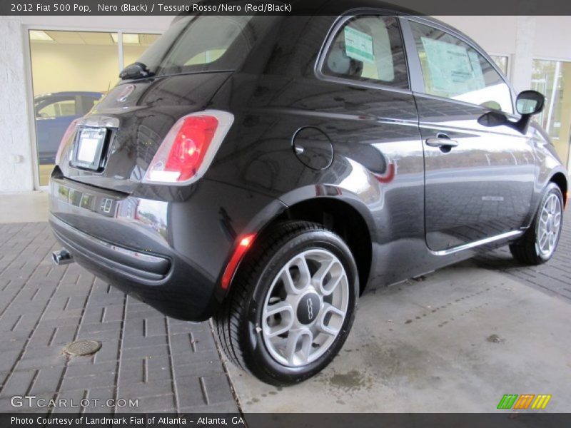 Nero (Black) / Tessuto Rosso/Nero (Red/Black) 2012 Fiat 500 Pop