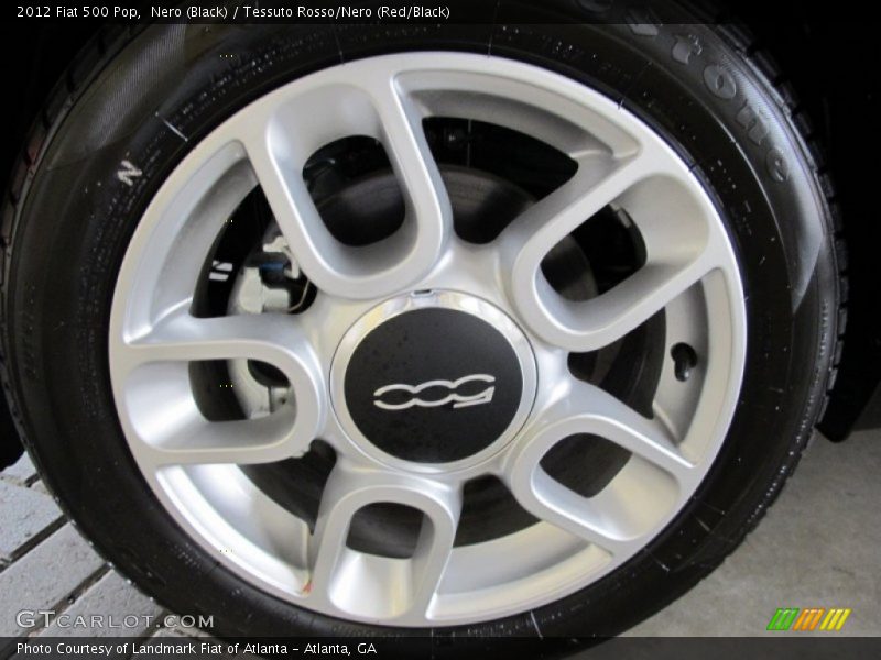 Nero (Black) / Tessuto Rosso/Nero (Red/Black) 2012 Fiat 500 Pop